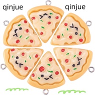 QINJUE 30Pcs, 0.93 inch(23.5mm) wide Resin Pizza Charms, Smooth and comfortable to touch (4.5mm) thi