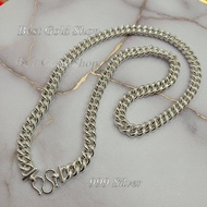 999 Silver (24K) Silver Fish Bone Chain Necklace