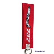 GANTUNGAN Aircrew 737 BOEING Embroidery keychan Keychain