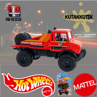 Hot Wheels Mercedes Benz Unimog 1300 Merah Fire Truck HW Hot Trucks