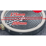 Electric Ceramic Stove Heating Plate Heating Wire Stove Core Convection Oven Heating Pipe Accessories 2200w2 Plug 20cm Thick 30mm