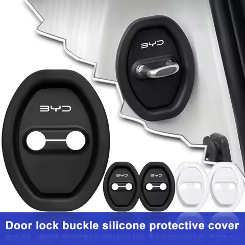 4Pcs Car Door Groove Cushion Silicone Gel Anti-Collision Protective Cover For BYD F3 I3 F0 F6 S6 S8 