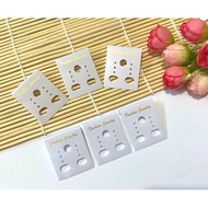 (50 pcs) Card earrings