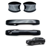 Car Carbon Fiber Front Door Handle Cover Trim Sticker Door Handle Bowl Cover Trims for Honda HRV HR-V Vezel 2021 2022