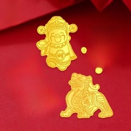 2mg Gold Phone Sticker Real 999 Pure Gold Princess Please Get Rich Phone Sticker Customized E-commer