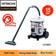 Hitachi High Power Metal Body Vacuum Cleaner (1600W , 15L) CV-940Y