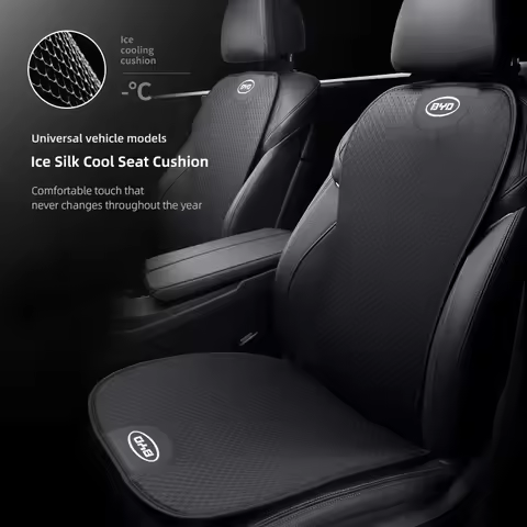 Car Seat Pad Backrest Mat Ice Silk Flax Seat Cushion Covers For BYD Tang F3 E6 Atto3 Yuan Plus Song 