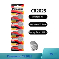 Panasonic CR2025 Lithium Coin Cell Button Battery 3V