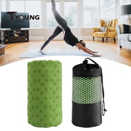 [In Stock] Yoga Towel with Storage Bag Mat Towel for Travel Fitness Home Gym