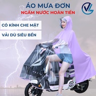 Transparent Raincoat, Transparent 1 Person Raincoat With Convenient Face Shield For Mother And Baby Viet Linh Store