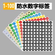 ✨Number Sticker Waterproof Small Size Round Adhesive Label Paper 1-1000 Number Sticker Number Sticke