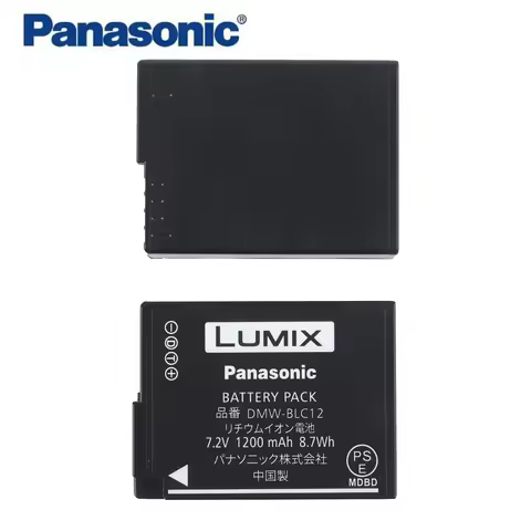 Original Panasonic Battery DMW-BLC12E DMW-BLC12 BLC12 for Panasonic Lumix DMC-G85 G6 G7 GH2 GX8 FZ25