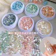 Manicure Shell Pieces Influencer High Gloss Phantom Ocean Natural Abalone Shells Irregular Gravel Na
