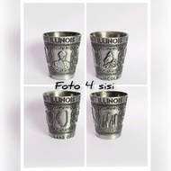 Souvenir Display shot glass shot glass Illinois shot glass By The American Country