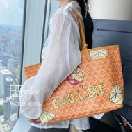 [COD]Ready Stock Goyard Bag Organizer [Graffiti Style] Authentic Dog Tooth EMO Korea Daigou Vegetable Basket Child Mother Tote Hot-Selling Ins