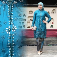 Setelan kebaya wisuda modern hijab remaja style modis Tile payet high quality terbaru / Kebaya encim