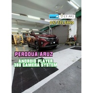 Perodua Aruz Android Player with 360 Camera System Android13