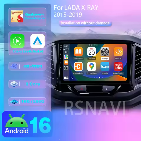 Qualcomm Android 16 For LADA X Ray Xray 2015- 2019 wifi+4G Carplay AUTO Car Radio Navigation 2din Au