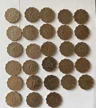 香港硬幣 2 元、1元、5角、2角、1角