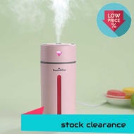 HO HO HO Diamond Cup Ultrasonic Humidifier Air Purifier with LED Lights 250ML Mini USB Nebulizer Car