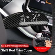 LOOKSHOW 2Pcs/set Car Wiper Switch Trim Steering Wheel Headlight Switch Control Cover Accessories fo