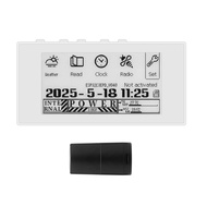HAMGEEK (White/Black Panel) RW01 Mini E-Ink Reader E-Book Reader for Weather Clock Image Viewing Ala