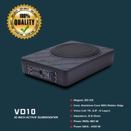 Underseat Subwoofer Car Speaker Kereta Built-In Amplifier Active Subwoofer A10 10 Inch - 3 MONTH WAR