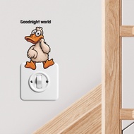 Cute Cute Cute Cute Duckling Switch Stickers Home Decoration Wall Stickers Stickers Stickers Self-Ad