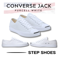 Converse Jack purcell White Original รองเท้าผ้าใบคอนเวิร์ส สายคลาสสิค พร้อมอุปกรณ์ครบชุด ลดราคาพิเศษ