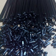 Mtb fixie spokes 27.2 black nipple