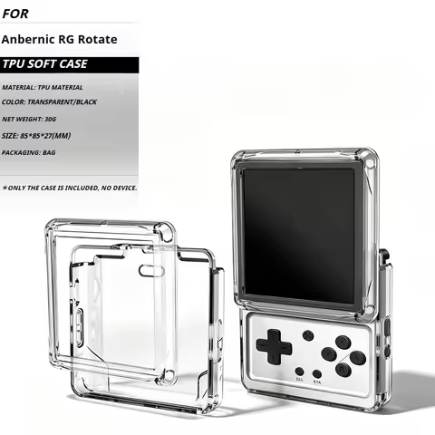 For ANBERNIC RG Rotate TPU Protective Case Drop-proof Waterproof and Wear-resistant Handheld Gaming 