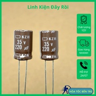 5pcs electrochemical capacitors 220uF 35V 220uF35V KZH size 8x12mm
