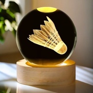 Badminton Crystal Ball 3d Inner Carving Friends Brothers Classmates Meaningful Birthday Gifts Boys D