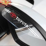Toyota 2Pcs ABS Car Rearview Mirror Transparent Rain Eyebrow Protector  Cover For Vios ncp93 Wish Hilux Yaris Rush Corolla Cross Avanza Innova Hiace Alphard Altis Camry Accessories