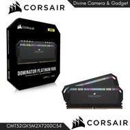 CORSAIR Dominator Platinum RGB DDR5 RAM 32GB (2x16GB) 7200MHz CL34 Intel XMP iCUE Compatible Compute