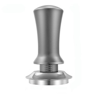 【WWU】-Coffee Tamper Adjustable Depth with Scale 30Lb Espresso Springs Calibrated Tamping Stainless Steel Flat Base