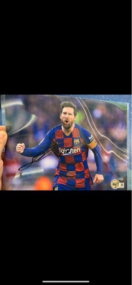美斯親筆簽名相片連證書 / Lionel Messi Autographed / Hand Signed Photo / messi auto / 美斯簽名 / certificate with au