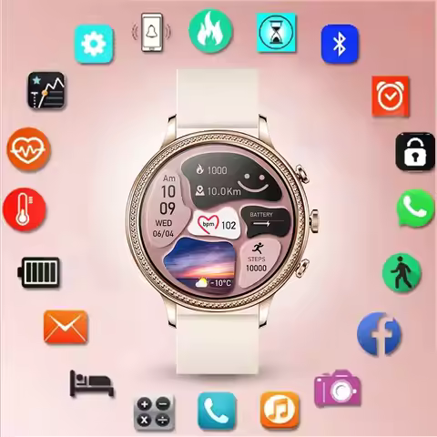New V60 Call 1.39 'Full Touch Men's and Women's Smart Watch Bluetooth Waterproof Sports Heart Rate S