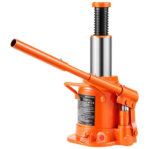 SucceBuy Hydraulic Bottle Jack 20/30/50 Ton Welded Bottle Jack with 3-Section Long Handle, for Car P