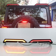 Car Rear Roof Wing Splitter Spoiler Tail Split Tailplane Turn Signal Brake Light For Jeep Wrangler J