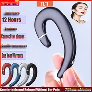 Earphone Bluetooth C4 12 Hours Of Music Time, (One Year Warranty) Bone Conduction Single Ear Noise C
