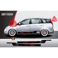 EXORA CAR STRIPING STICKER PROTON EXORA CARcutting stiker