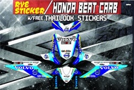 Decals Sticker Motorcycle Decals for Honda Beat 110 Carburator type049