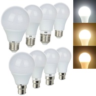 LED Globe Light Bulb E27 B22 AC85-265V 3W 5W 7W 9W 2835 SMD White Lamps (Cool White 6000K, Netural W