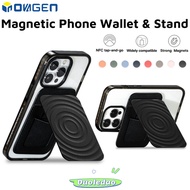 INOVAGEN Desk phone holder with card slot,Magnetic Snap on Phone Stand & Wallet,NFC support Card Hol