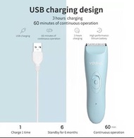 YOUHA USB充電防水嬰兒理髮器多功能迷你嬰兒理髮器 qqbckp YOUHA USB Rechargeable Waterproof Baby Hair Clipper Multi-Functi