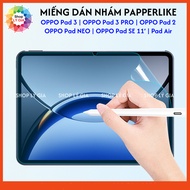 PaperLike Matte Sticker for OPPO Pad 3 / OPPO Pad 3 Pro / OPPO Pad Neo / OPPO Pad SE 11' / OPPO Pad 