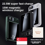 【SGSTOCK】ＭAGSAFE 22.5W Fast Charging 10000mAh Wireless/Wired PowerBank