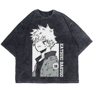 Patternmerch "katsuki bakugo" Oversize T-shirt | Washed tee | Vintage T-SHIRT