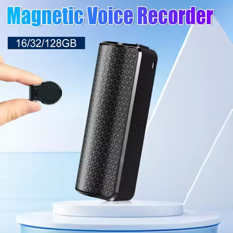 Voice Activated Audio Recorder with Microphone 8/16/32/128GB 40Days Continuous Recording for Meeting